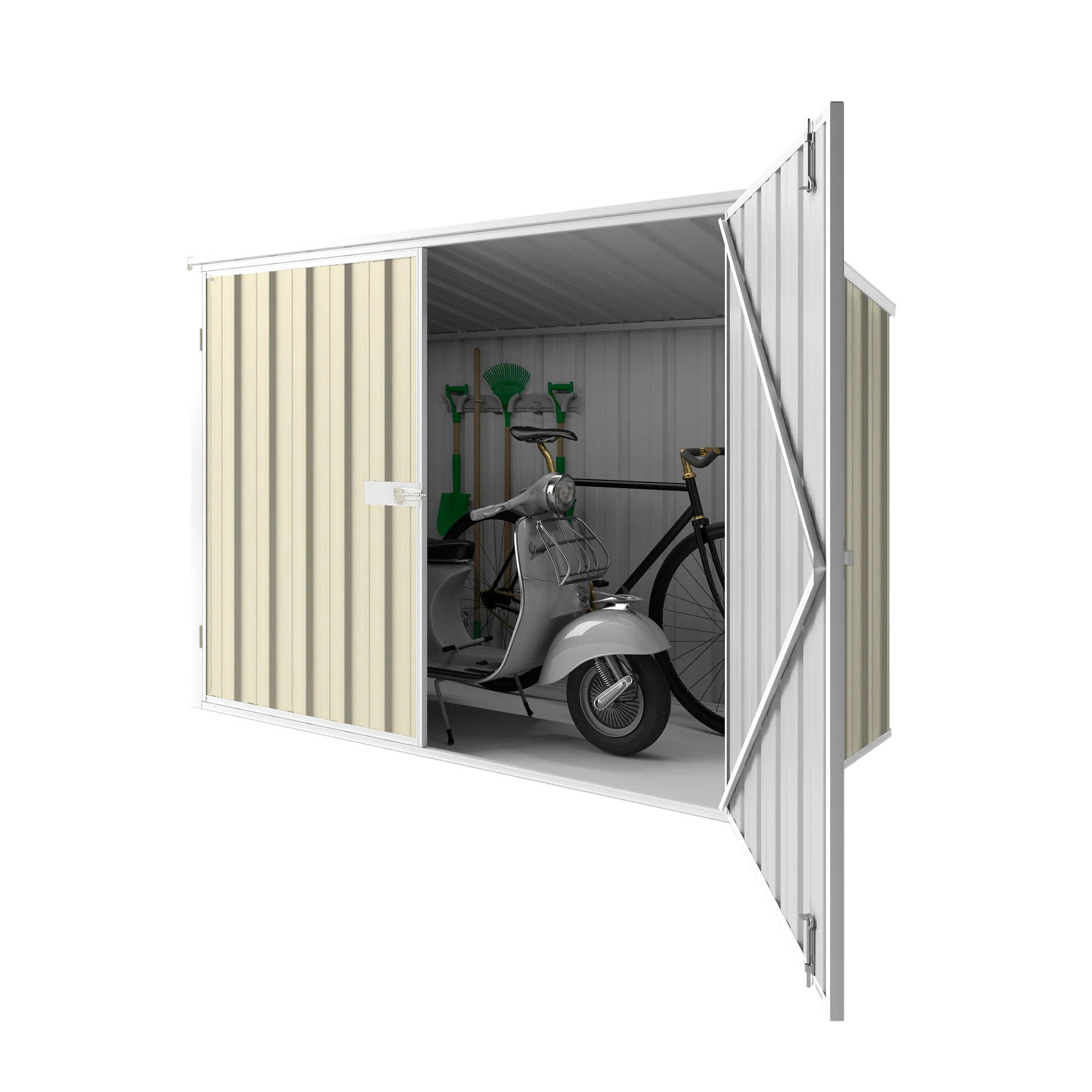 2.08m x 0.97m Wheelie Bin Storage Shed