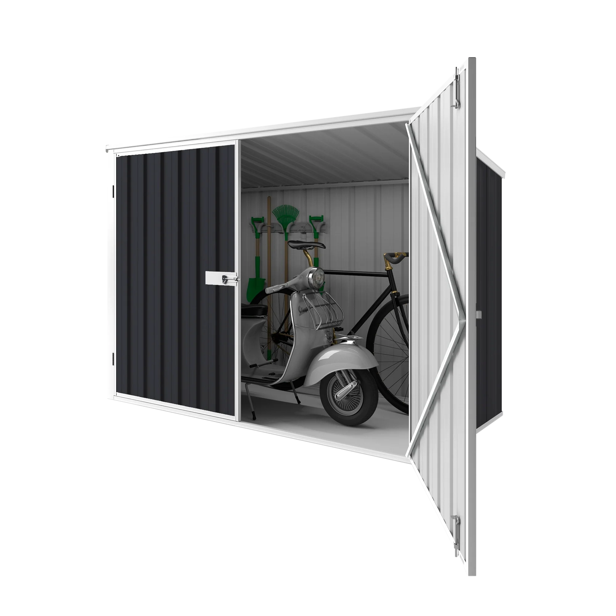 2.08m x 0.97m Wheelie Bin Storage Shed - Image 11