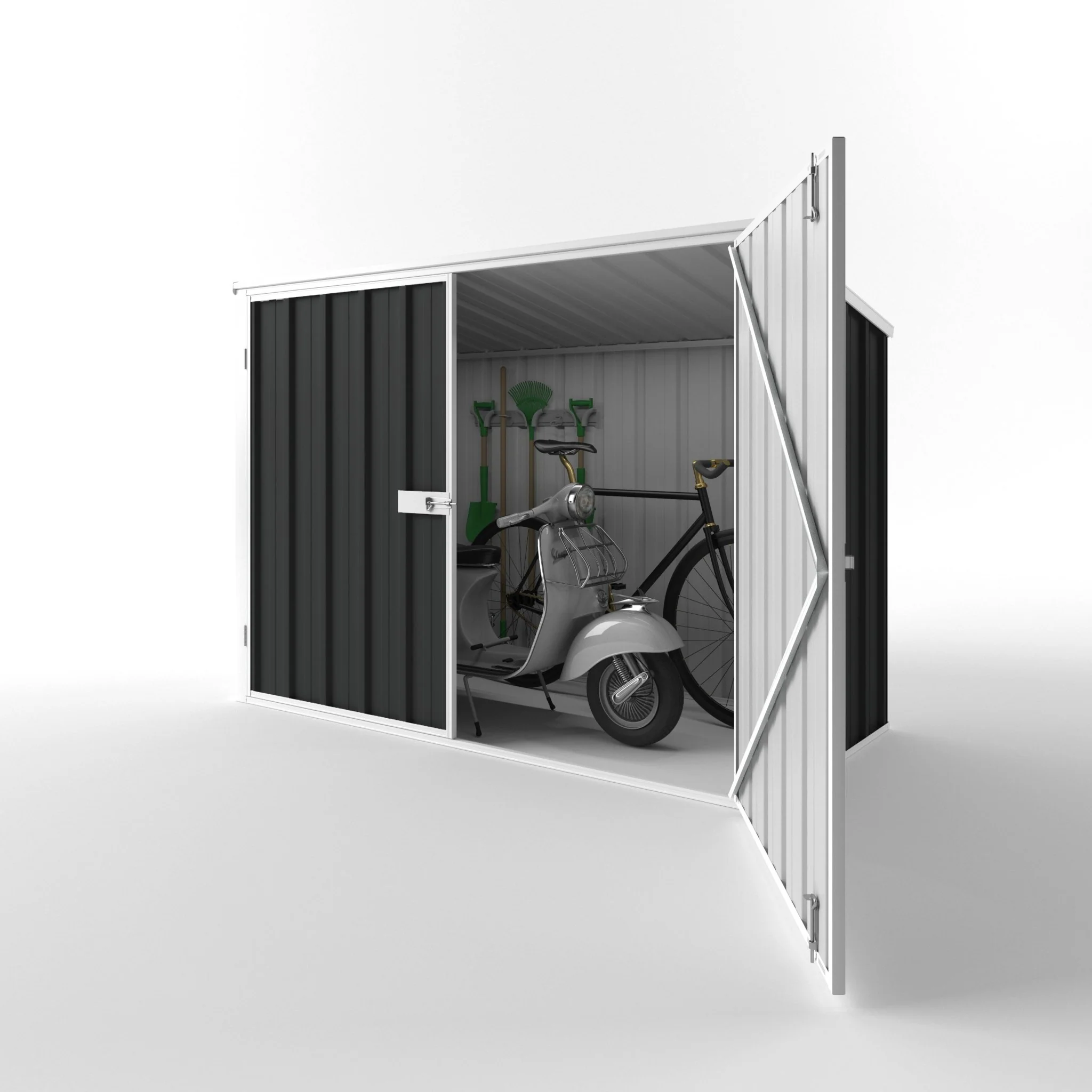 2.08m x 0.97m Wheelie Bin Storage Shed - Image 18