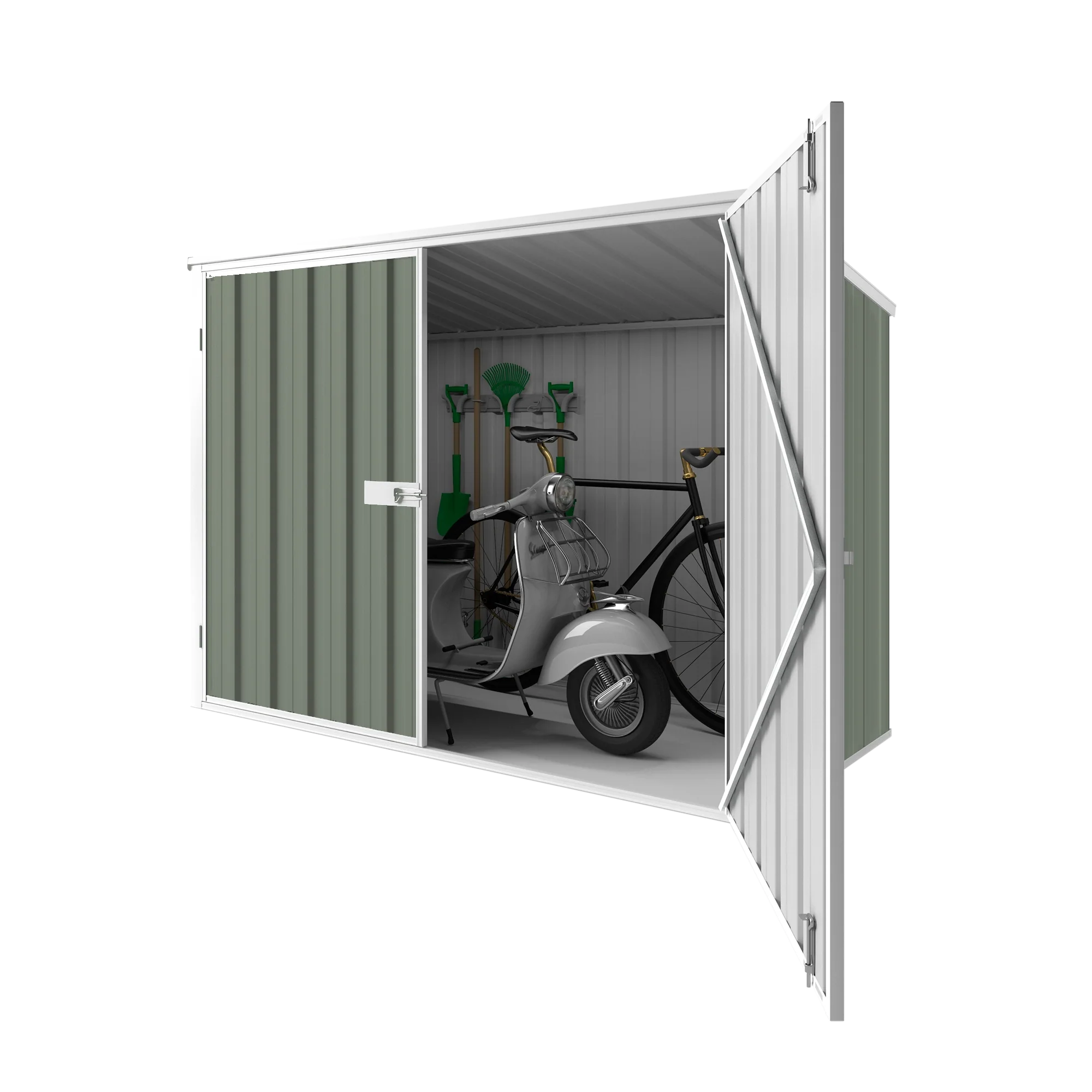 2.08m x 0.97m Wheelie Bin Storage Shed - Image 2