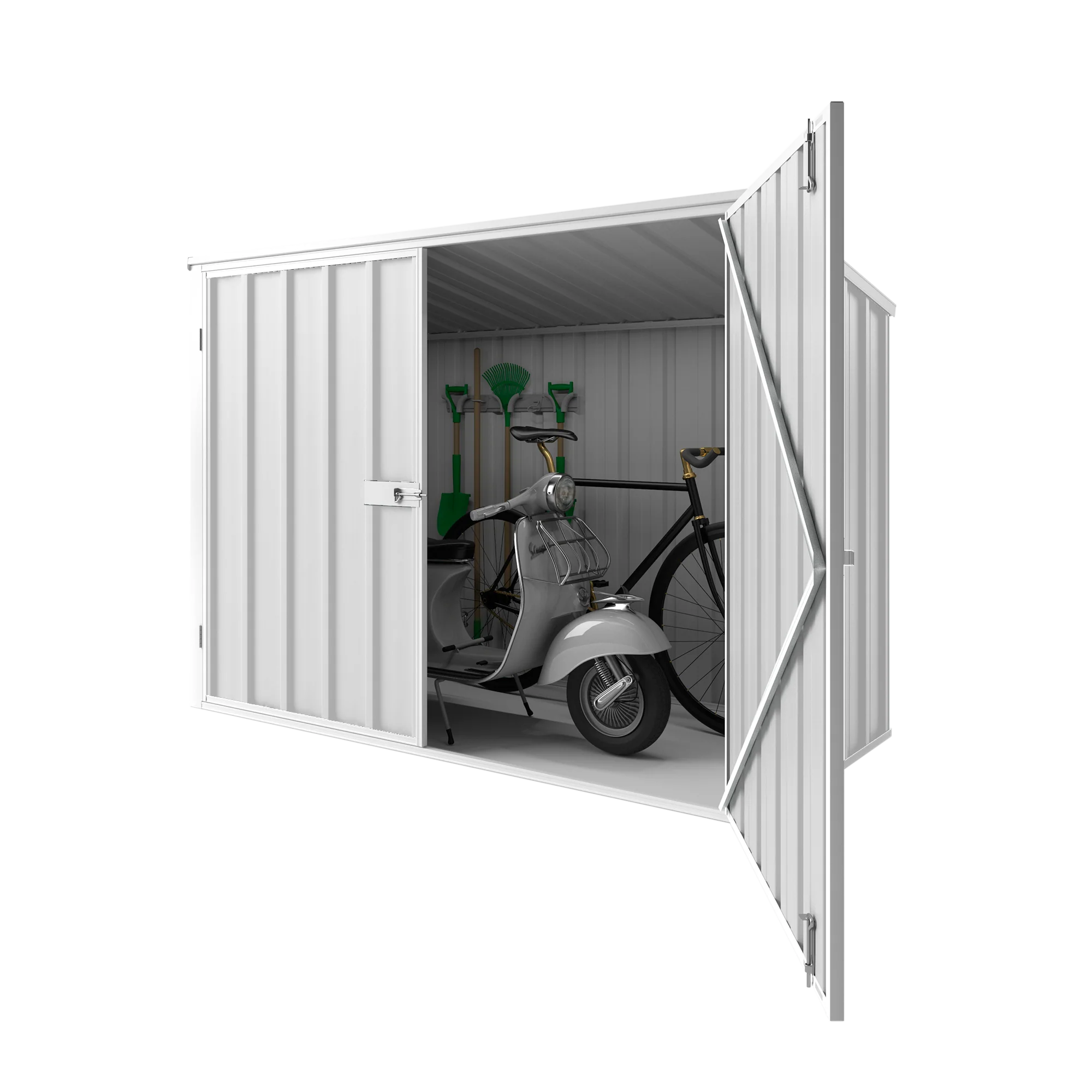2.08m x 0.97m Wheelie Bin Storage Shed - Image 4
