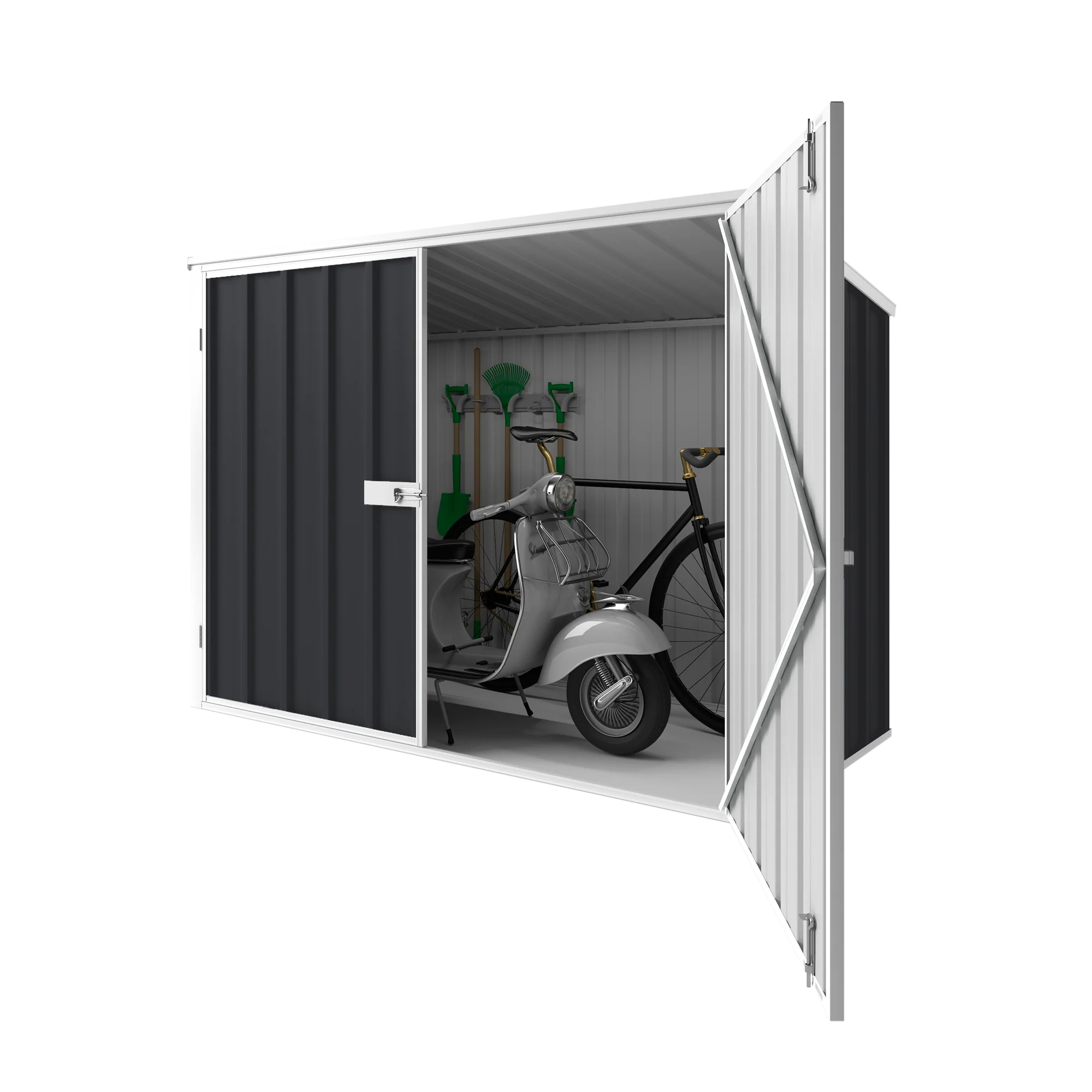 2.08m x 0.97m Wheelie Bin Storage Shed - Image 7