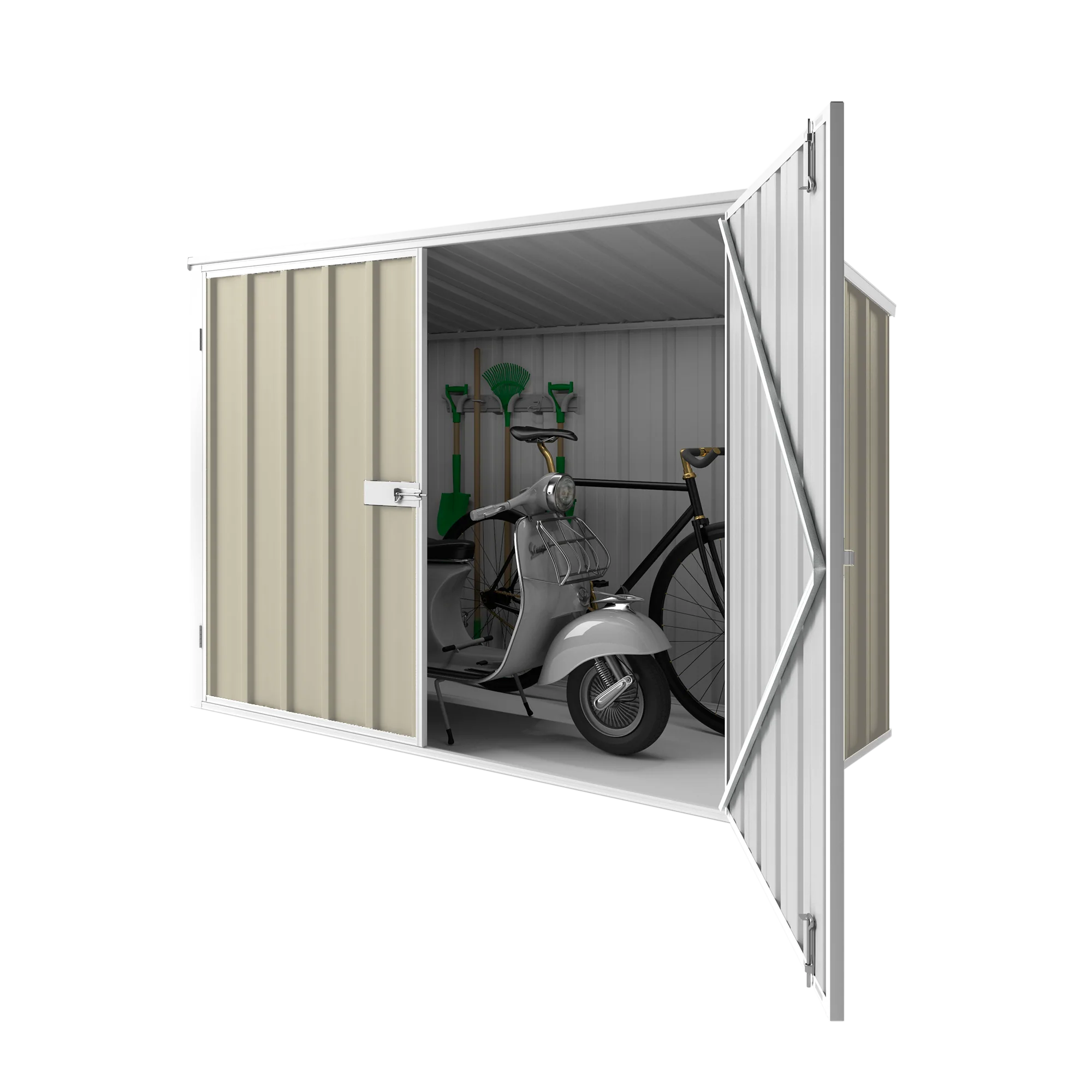 2.08m x 0.97m Wheelie Bin Storage Shed - Image 8