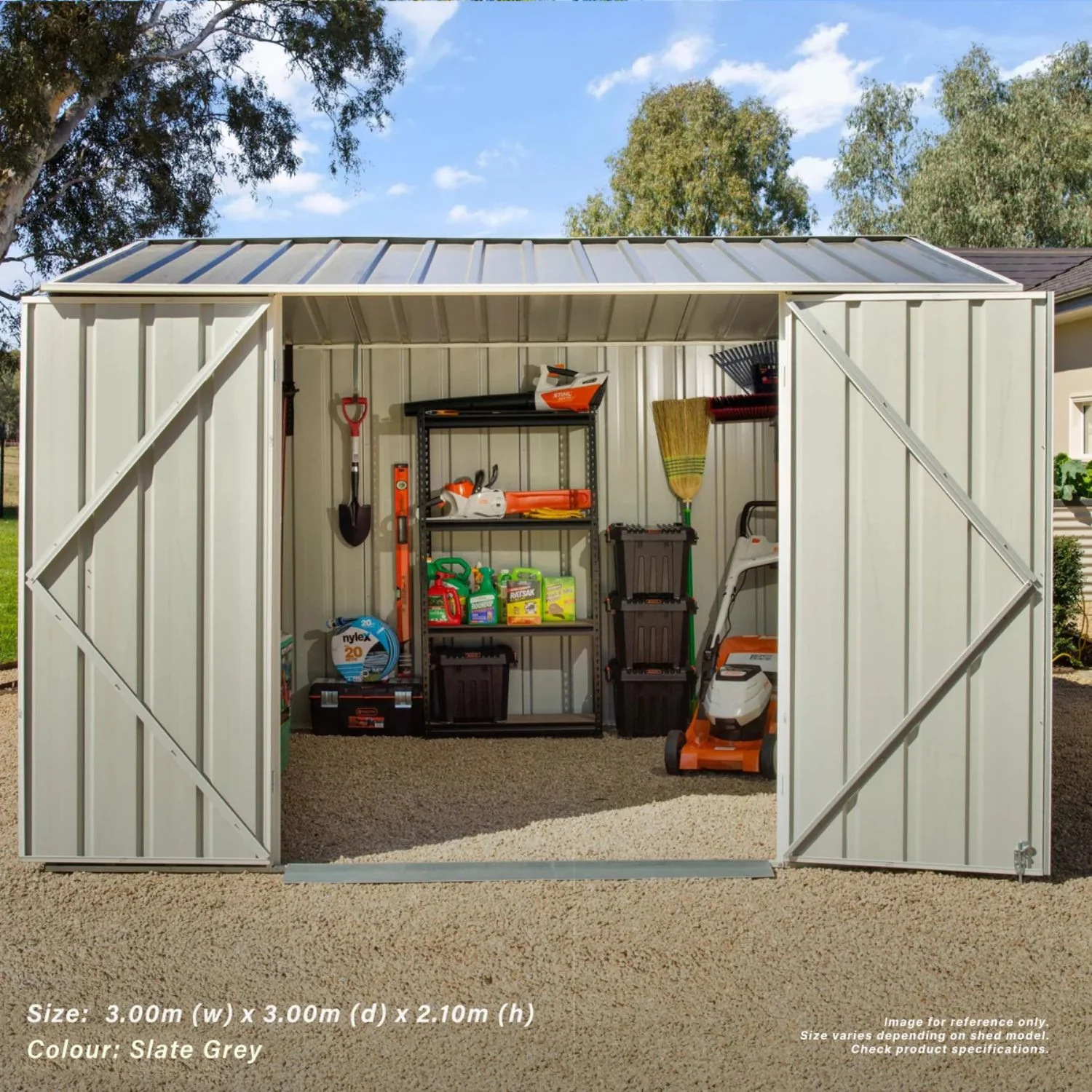 3m x 3.75m Gable Roof Garden Shed - Image 25