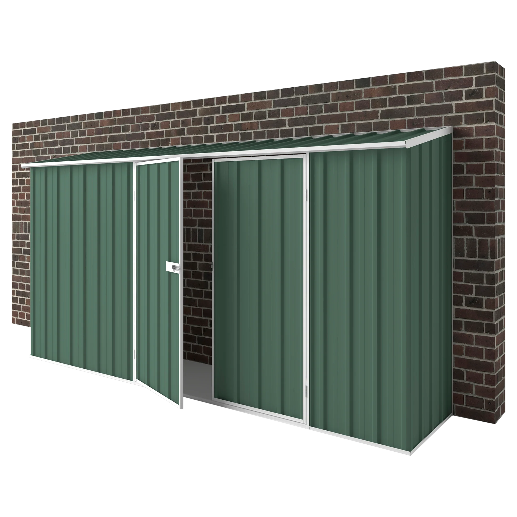 3.75m x 0.78m Off The Wall Garden Shed - Image 11