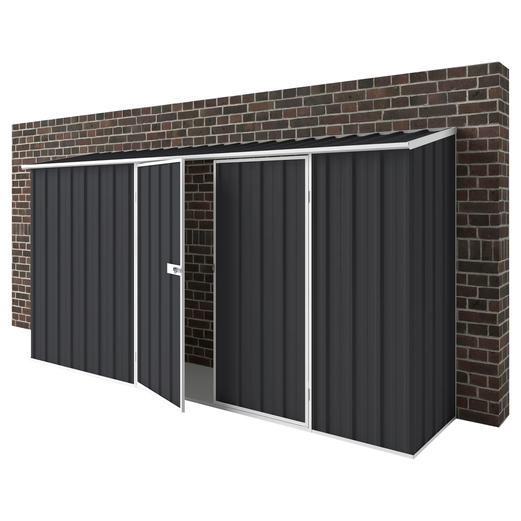 3.75m x 0.78m Off The Wall Garden Shed - Image 9