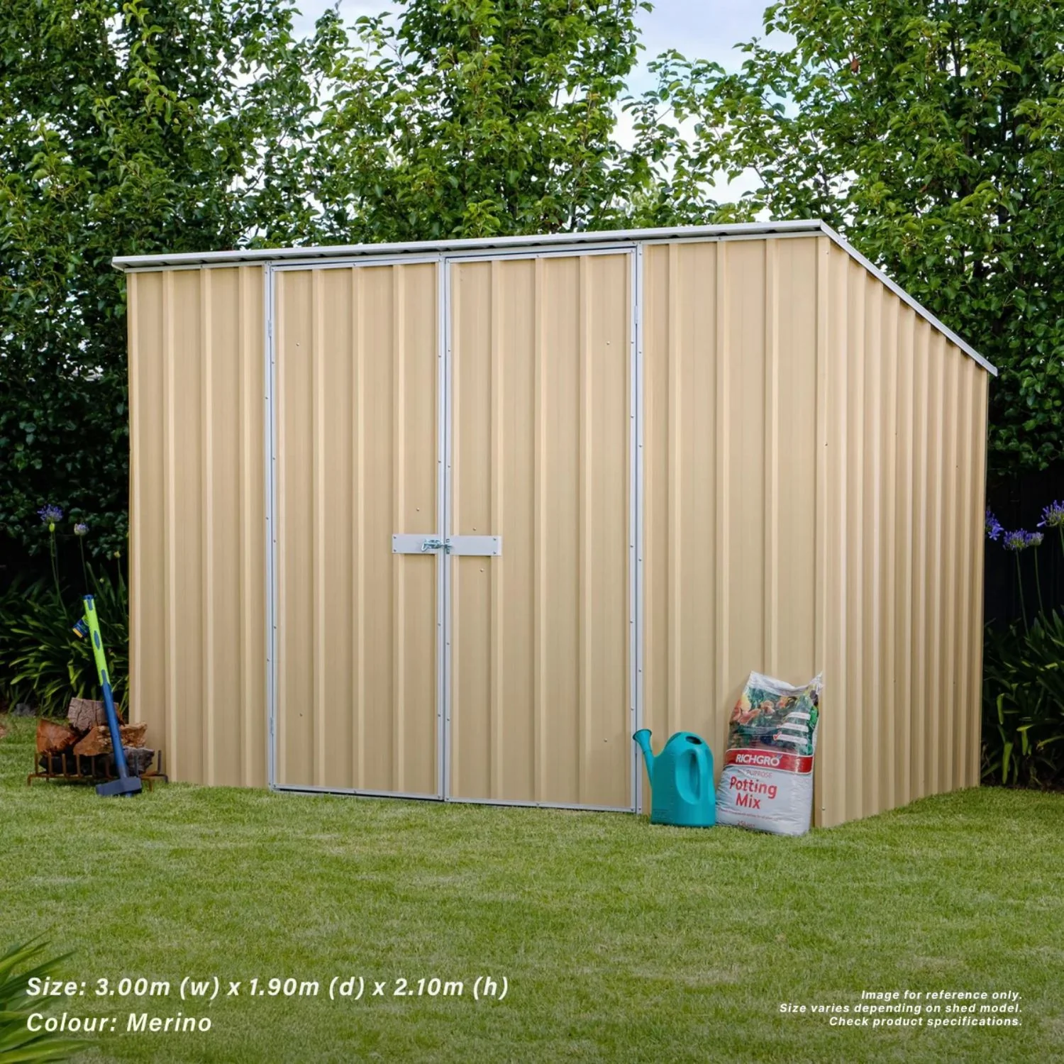 3.75m x 1.5m x 2.1m Skillion Roof Garden Shed - Image 13