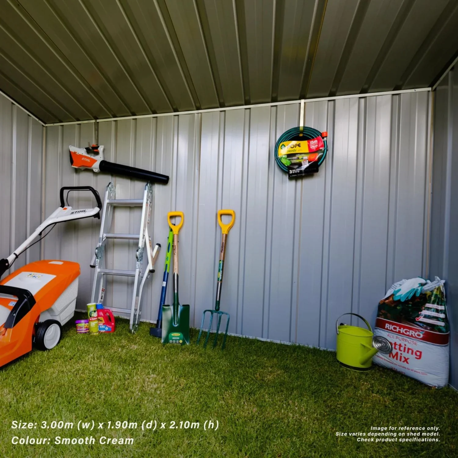 3.75m x 1.9m x 2.1m Skillion Roof Garden Shed - Image 15