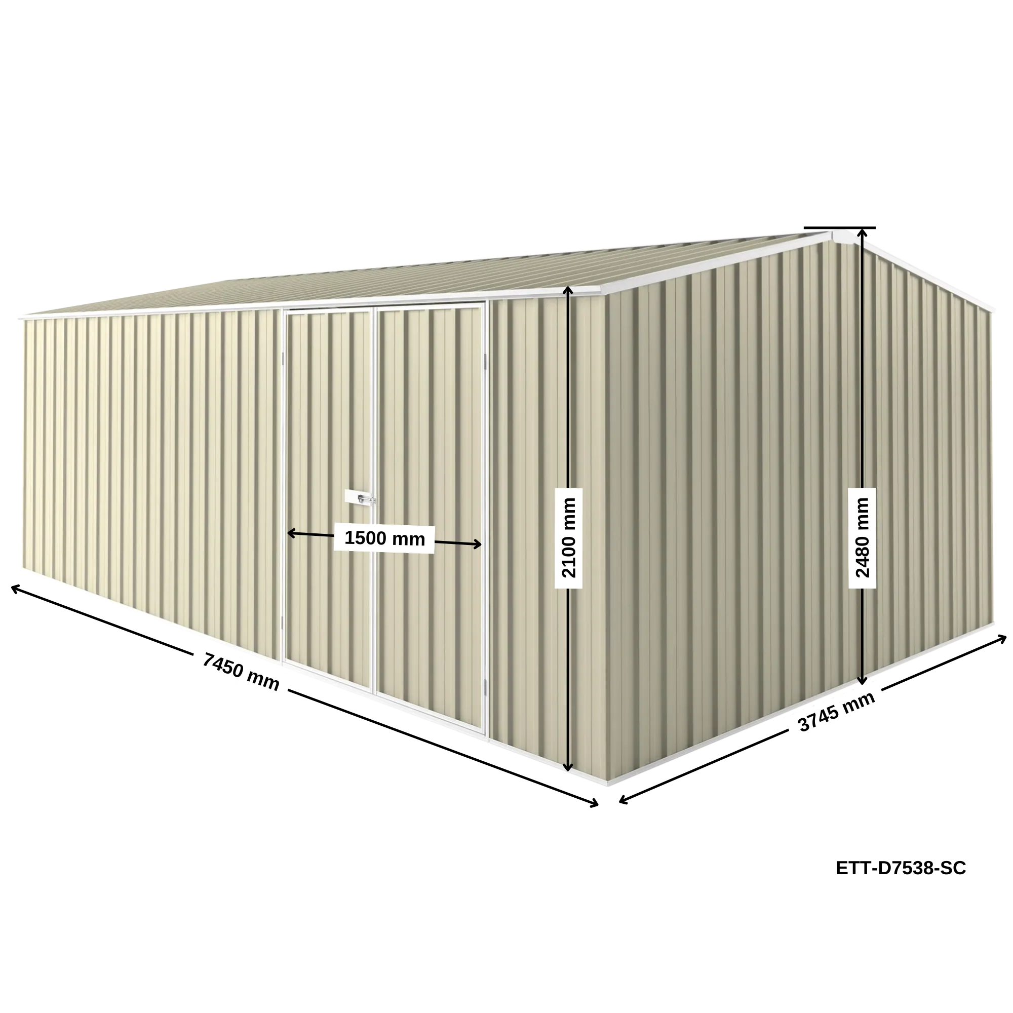 7.5m x 3.75m Workshop Shed - Image 26